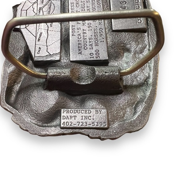 Vintage Dart Pony Express Collector’s Edition Pewter Belt Buckle - Picture 10 of 12